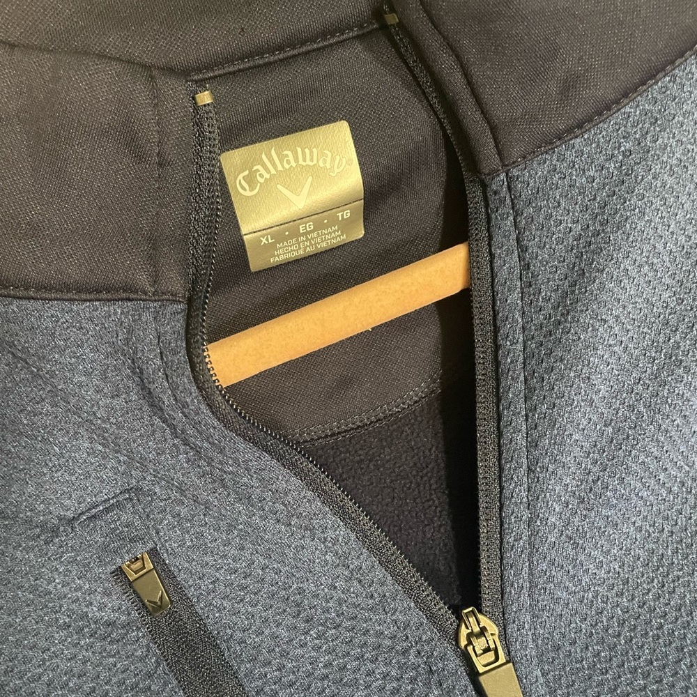 Callaway Men’s Mixed Half Zip Golf Pullover in Blue Size XL - Picture 4 of 4